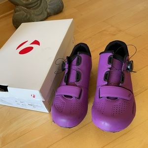Bontrager Purple Sonic Bike Cycling Shoes with Boa System and Clips